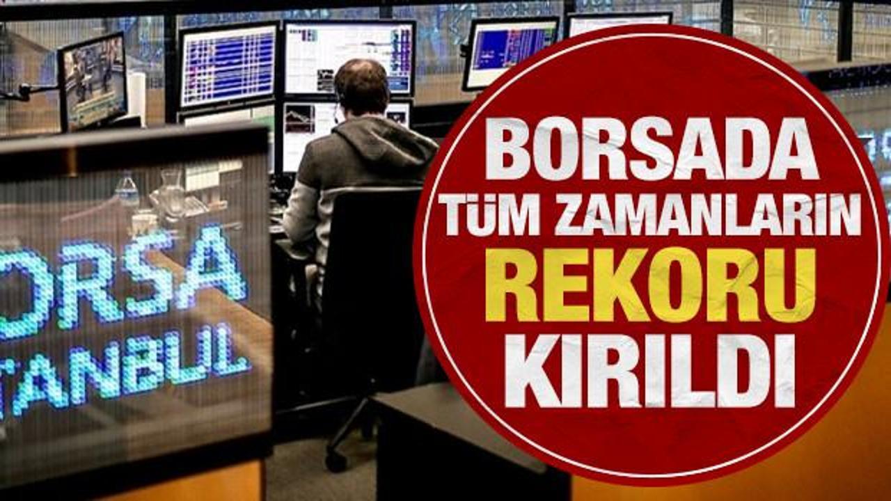 Borsa'da t&uuml;m zamanların rekoru kırıldı