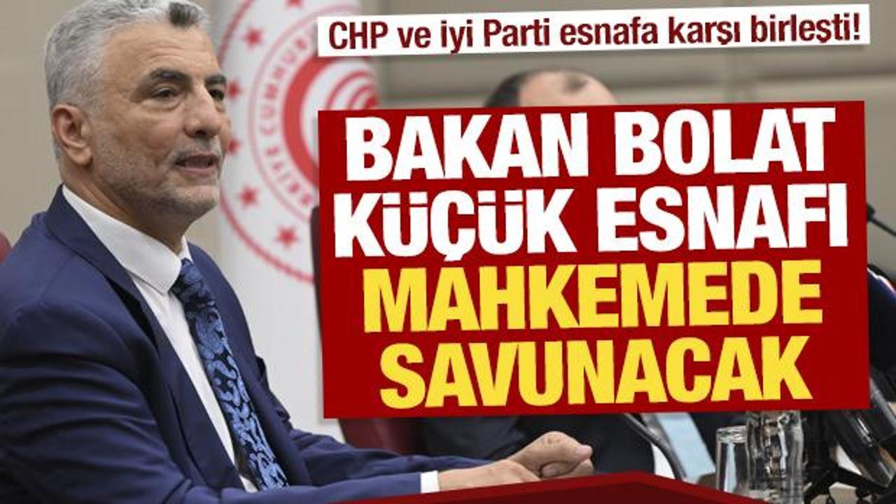 CHP ve İyi Parti esnafa karşı birleşti! Bakan küçük esnafı mahkemede savunacak