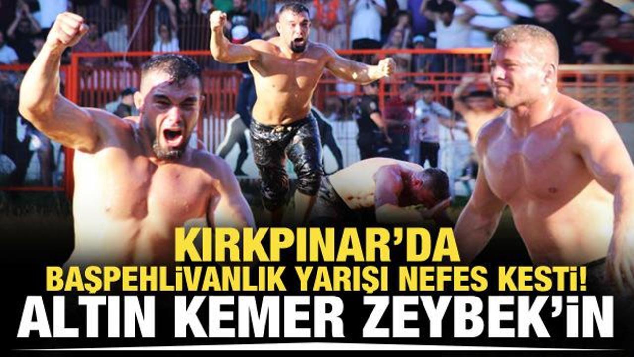 Kırkpınar'da başpehlivan Yusuf Can Zeybek!