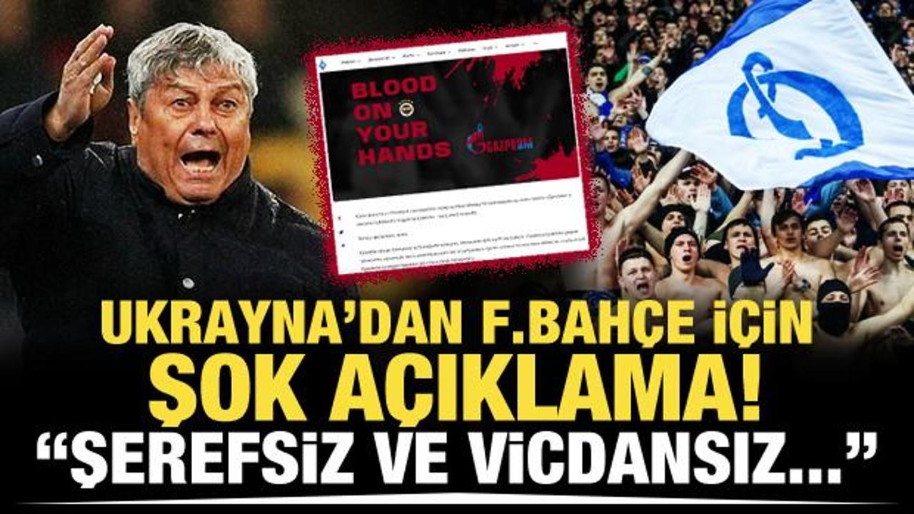 Ukrayna'dan Fenerbahçe için şok açıklama! "Şerefsiz ve vicdansız..."