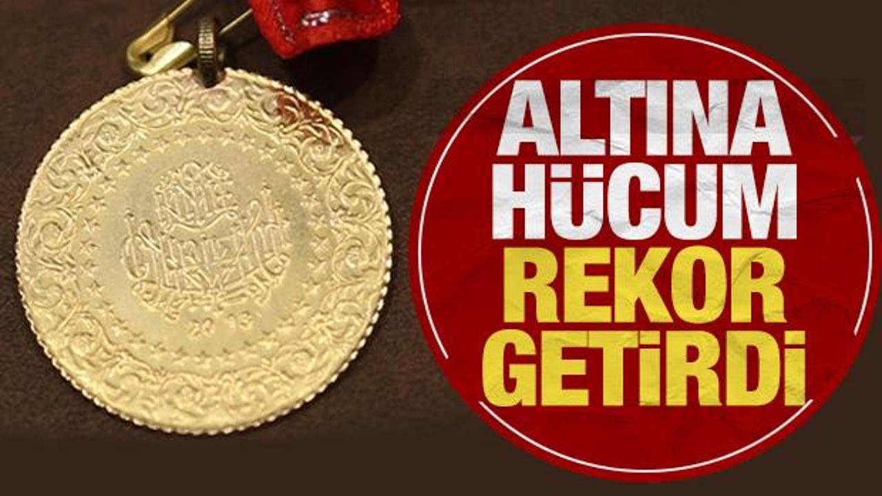 Altına h&uuml;cum yeni rekor getirdi