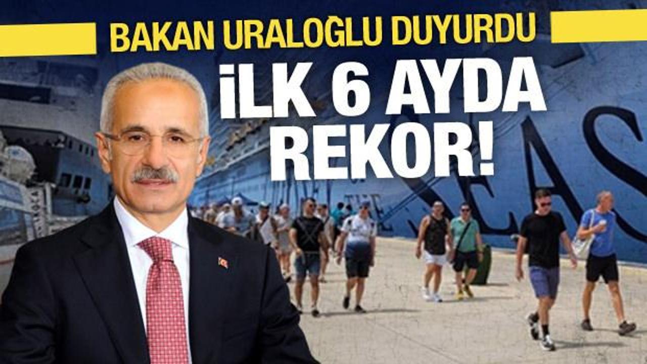 Bakan Uraloğlu duyurdu: Kruvaziyer turizminde 6 ayda rekor!