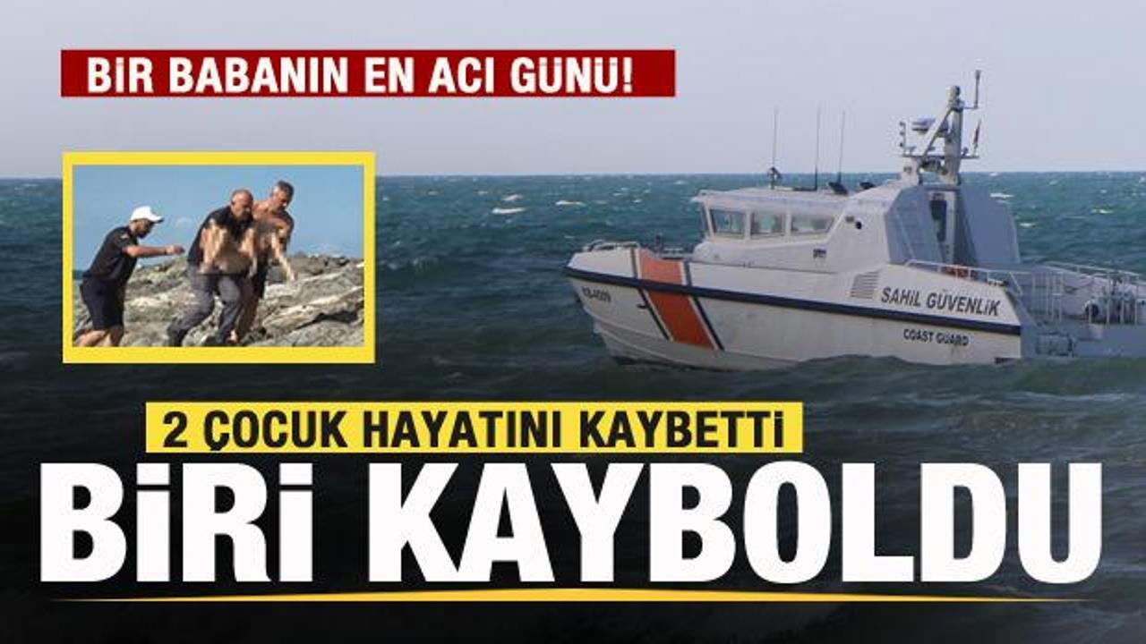 Bir babanın en acı g&uuml;n&uuml;! 2 &ccedil;ocuk hayatını kaybetti, biri kayboldu