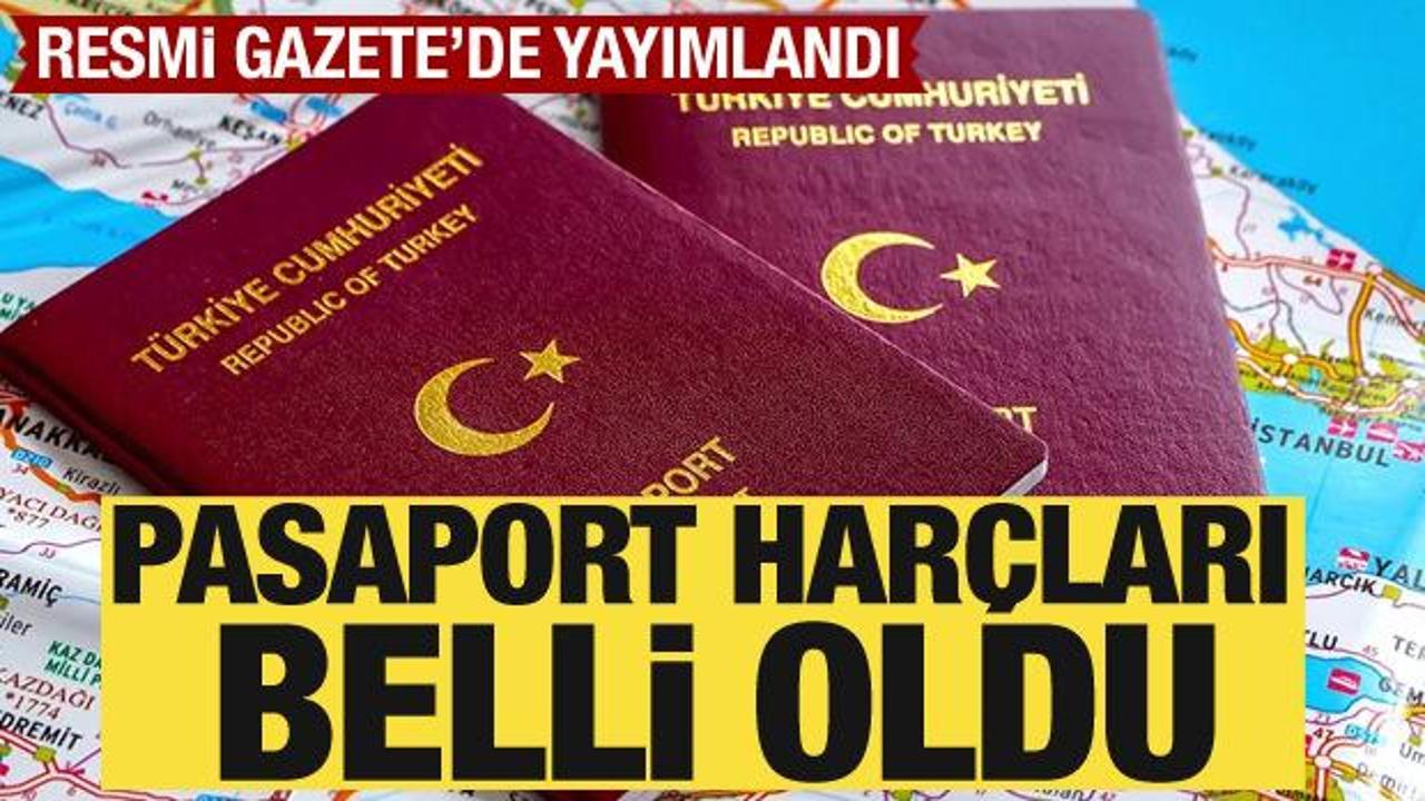 Resmi Gazete'de yayımlandı: Pasaport harçlarına zam