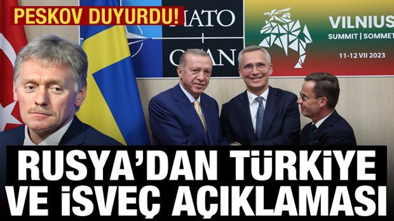Rusya'dan İsveç ve Türkiye açıklaması