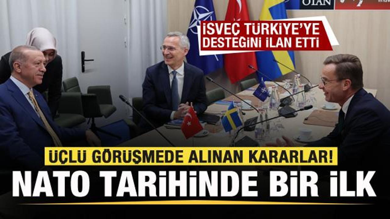 &Uuml;&ccedil;l&uuml; zirvede alınan kararlar! T&uuml;rkiye istediğini aldı! NATO tarihinde bir ilk