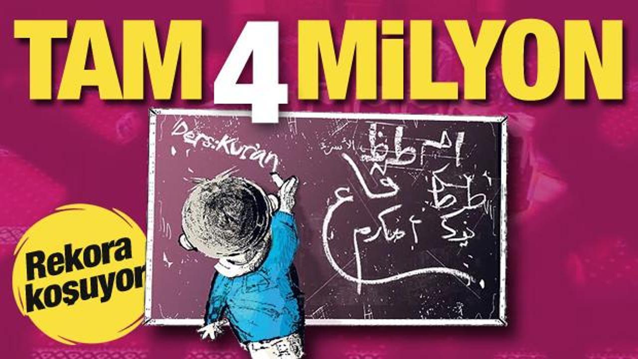 Yaz Kur'an kursları rekora koşuyor! Tam 4 milyon öğrenci...