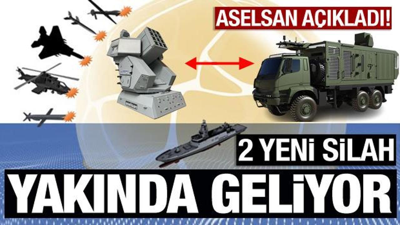 Aselsan&rsquo;ın iki yeni silahı geliyor! Resmi a&ccedil;ıklama geldi