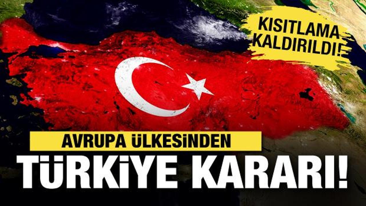 Hollanda hükümeti Türkiye'ye yönelik kısıtlamayı kaldırdı