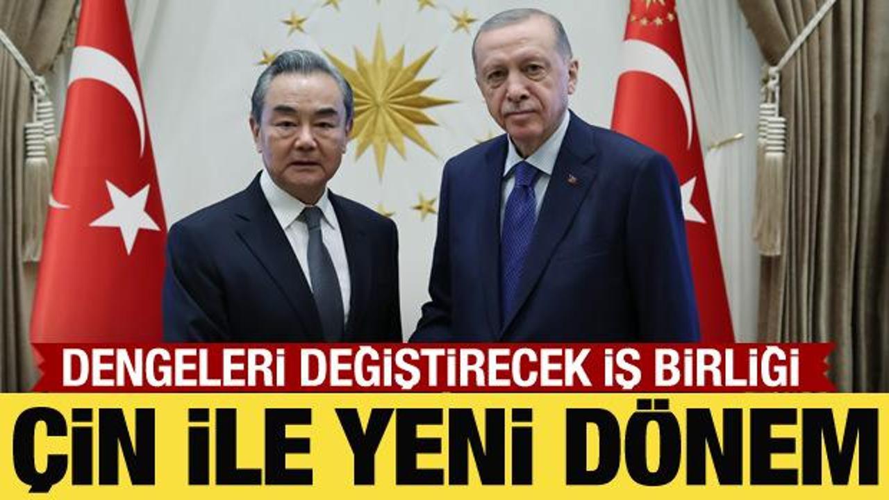 Cumhurbaşkanı Erdoğan, Wang Yi'yi kabul etti