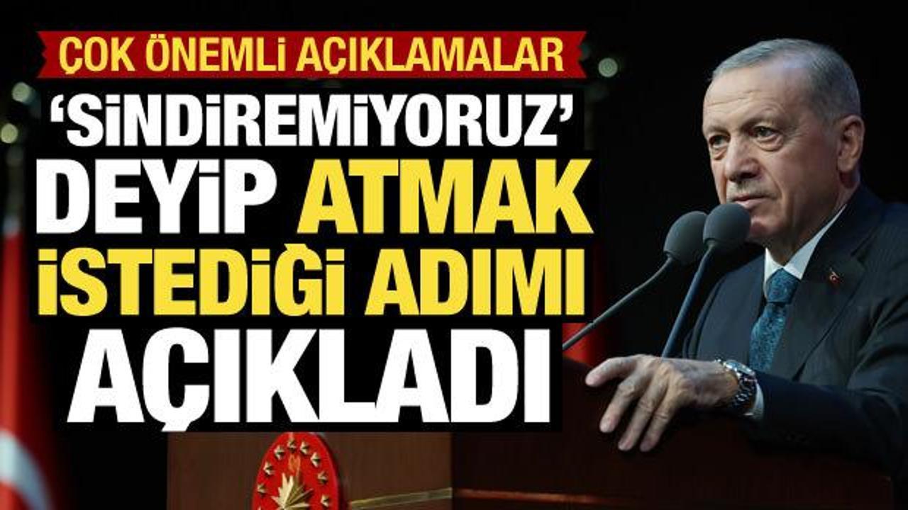 Cumhurbaşkanı Erdoğan'dan yeni anayasa mesajı: Cumhuriyetin 100. yılında sindiremiyoruz