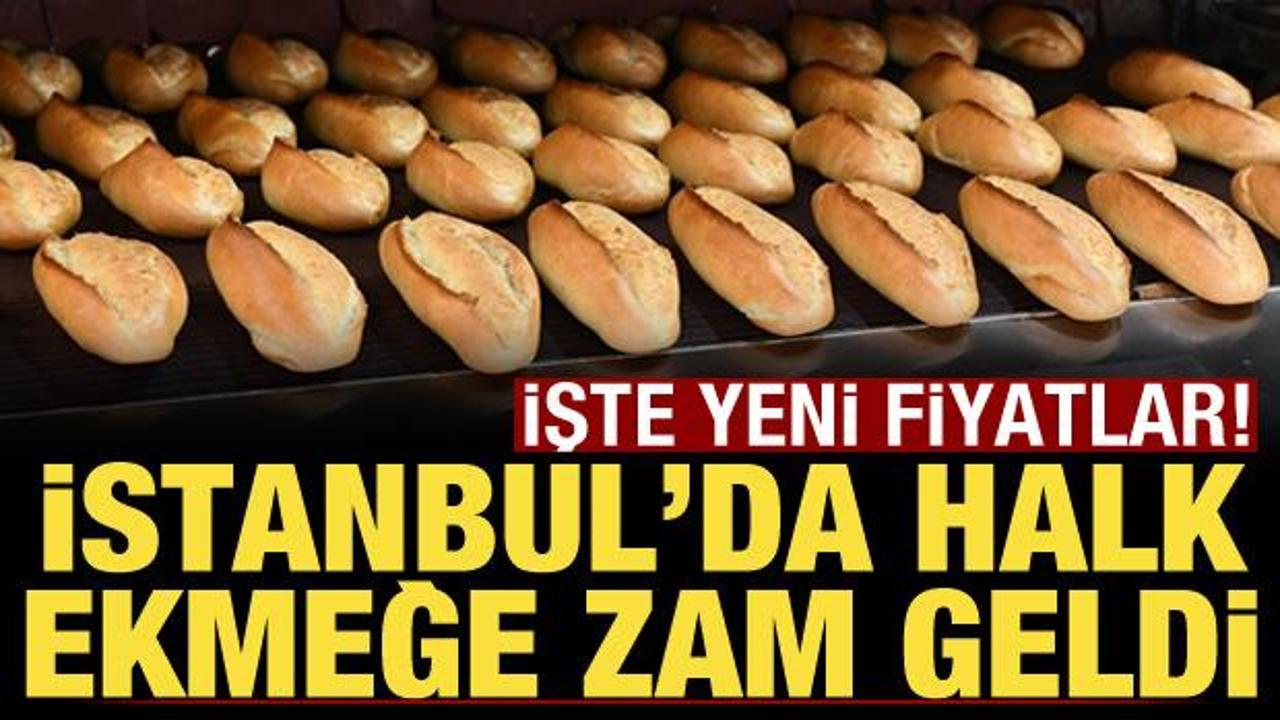 İstanbul'da halk ekmeğe y&uuml;zde 66 zam yapıldı