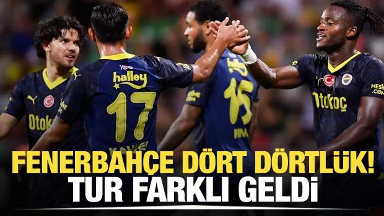 Fenerbahçe dört dörtlük! Tur farklı geldi
