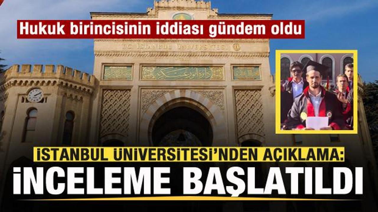 Hukuk birincisinin iddiası g&uuml;ndem oldu! Rekt&ouml;rl&uuml;k inceleme başlattı