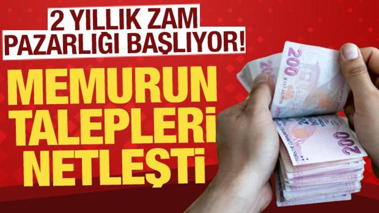 Memurlar zam i&ccedil;in masaya oturuyor