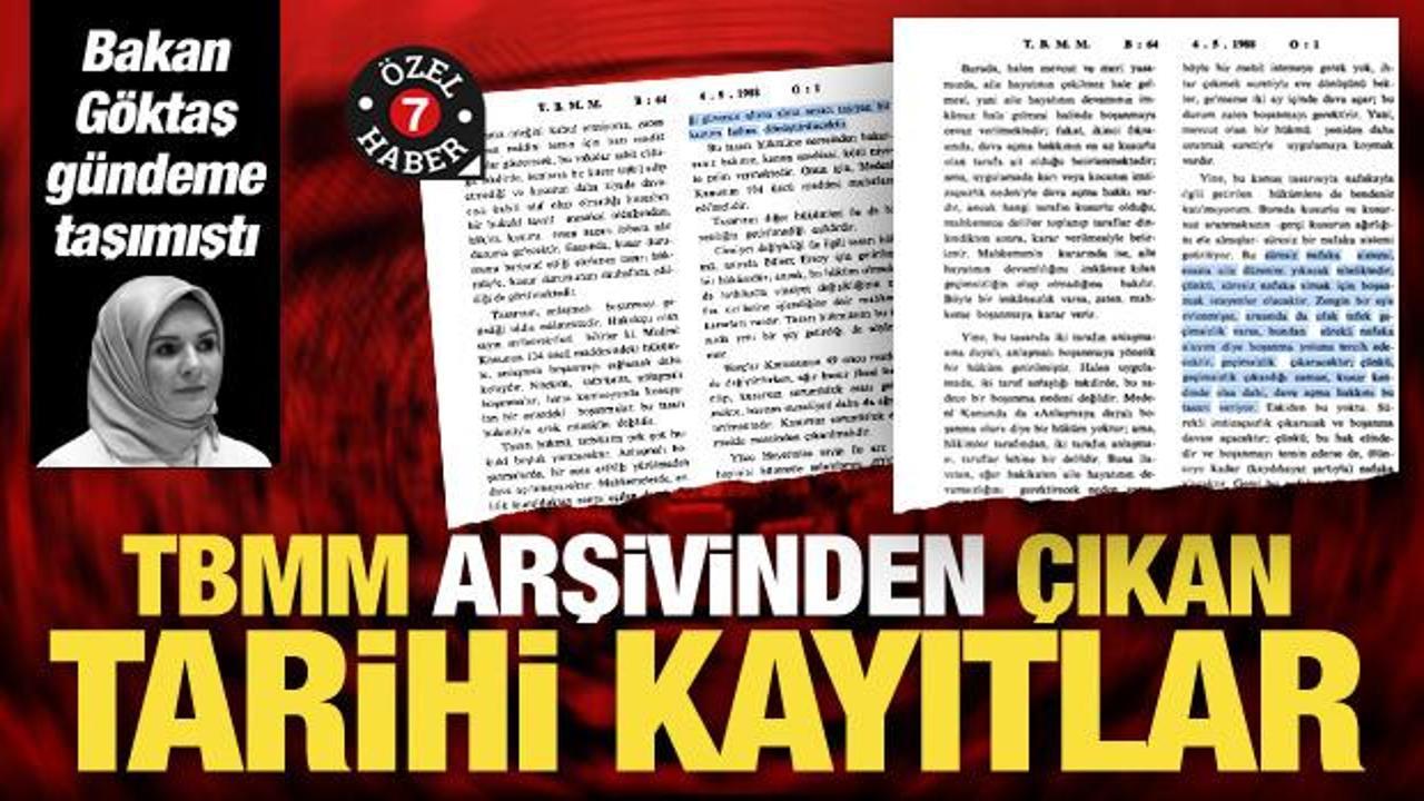 Nafakayla ilgili TBMM arşivinden çıkan tarihi kayıtlar: Eğer süresiz olursa...