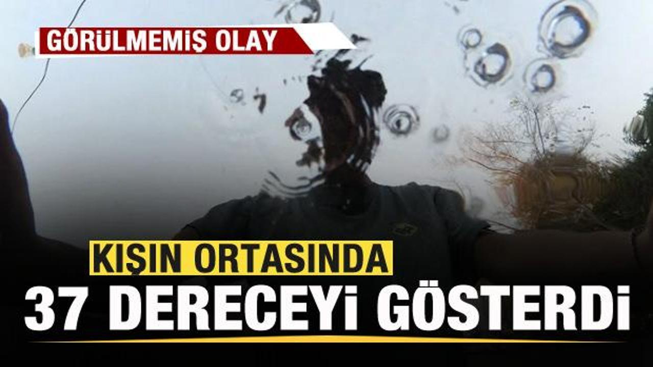 Termometreler kışın ortasında 37 dereceyi g&ouml;sterdi! Yeni rekor