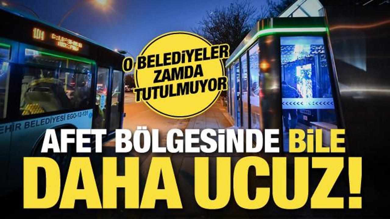 Toplu ulaşımda CHP enflasyonu! Afet b&ouml;lgesinde bile CHP'li belediyelerden daha ucuz