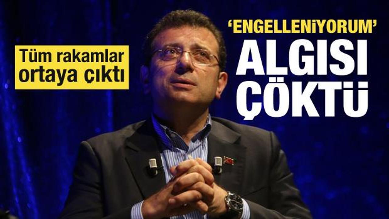 Tüm rakamlar ortaya çıktı! İmamoğlu'nun 'Engelleniyorum' algısı çöktü