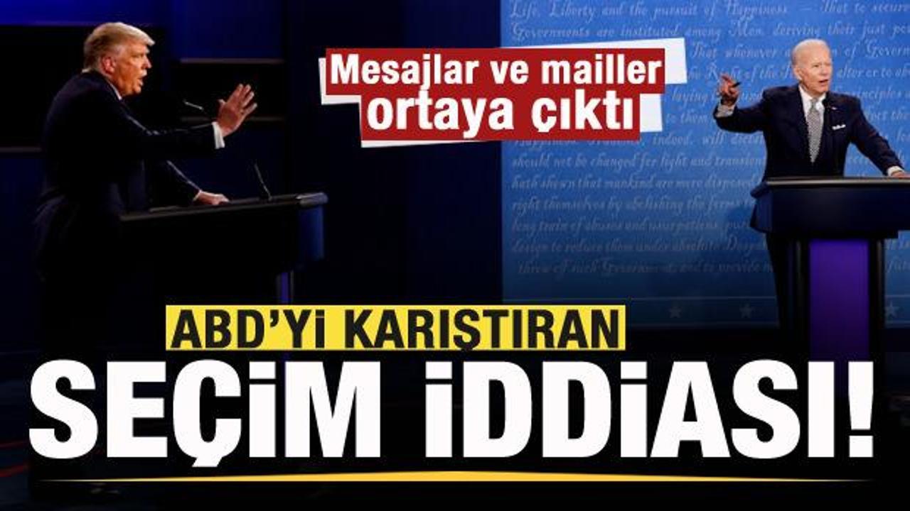 ABD'yi karıştıran se&ccedil;im iddiası! Mesajlar ve mailler ortaya &ccedil;ıktı