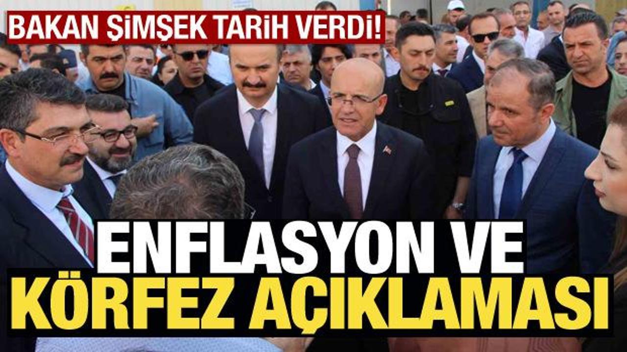 Bakan Şimşek'ten K&ouml;rfez ve enflasyon a&ccedil;ıklaması! Tarih verdi