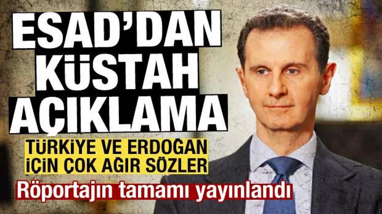 Esad: Erdoğan'la onun sunduğu şartlar altında görüşmem
