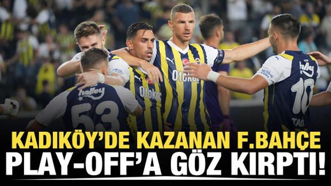 Kadık&ouml;y'de &uuml;&ccedil; goll&uuml; galibiyet! Fenerbah&ccedil;e play-off'a g&ouml;z kırptı