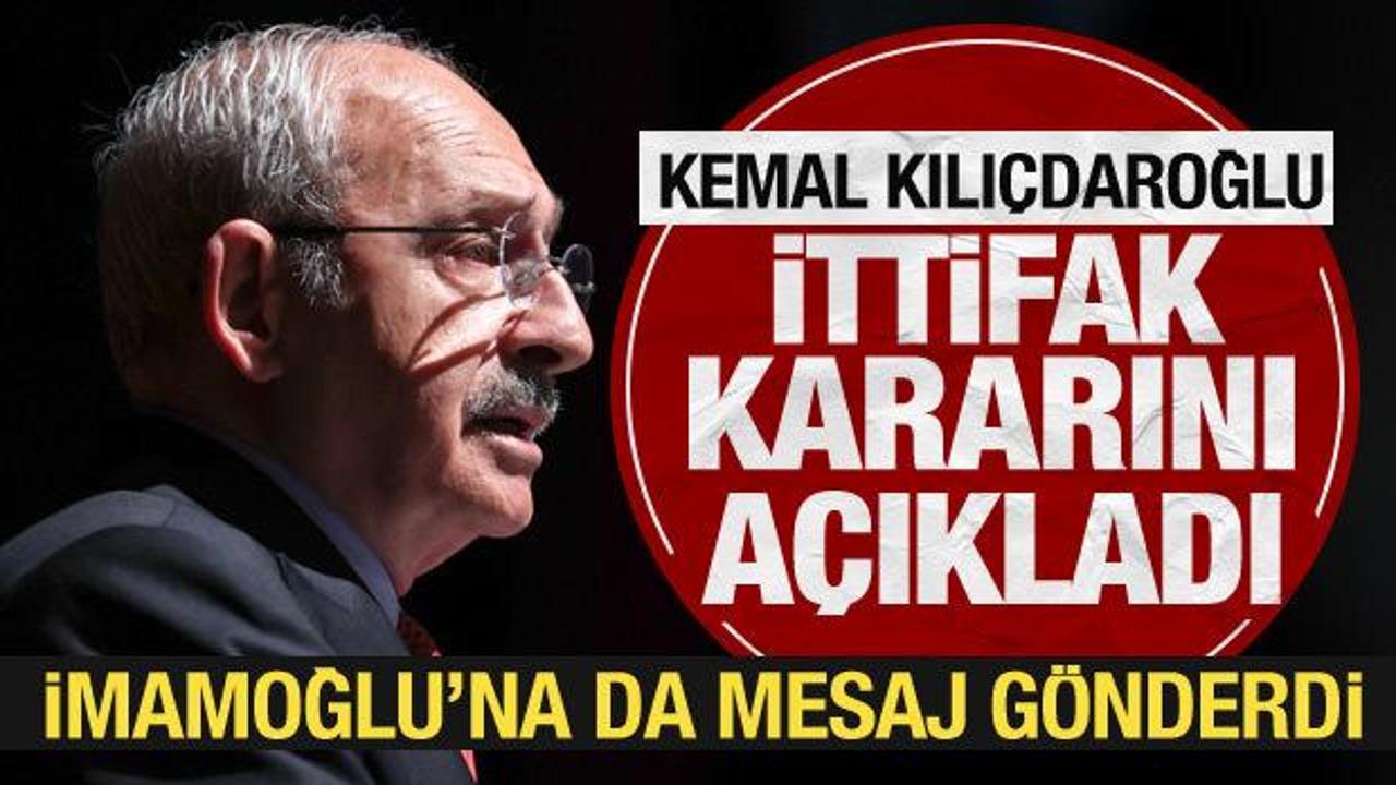 Kılı&ccedil;daroğlu'ndan ittifak ve İmamoğlu a&ccedil;ıklaması