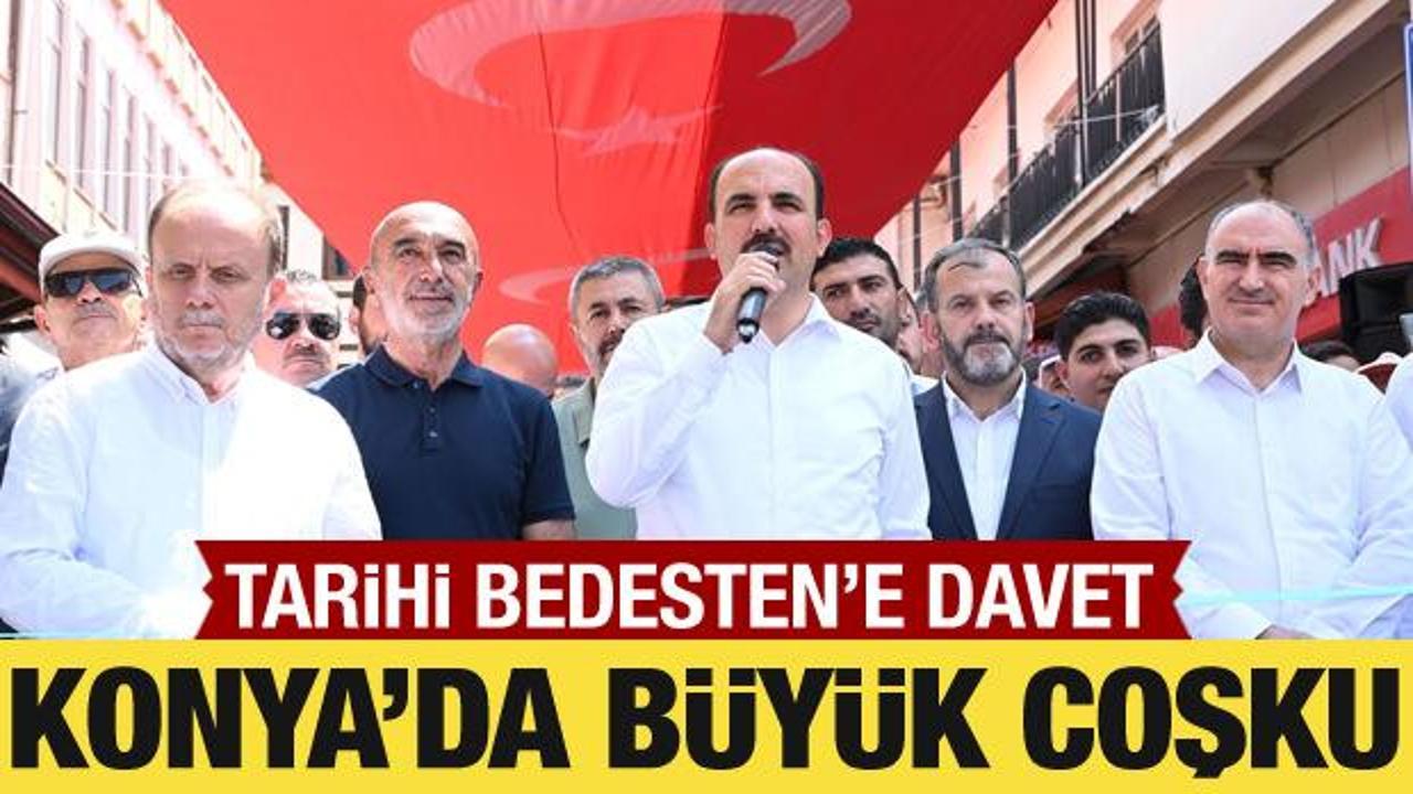 Konya'da &ldquo;Tarihi Bedesten Alışveriş G&uuml;nleri&rdquo; b&uuml;y&uuml;k coşkuyla başladı