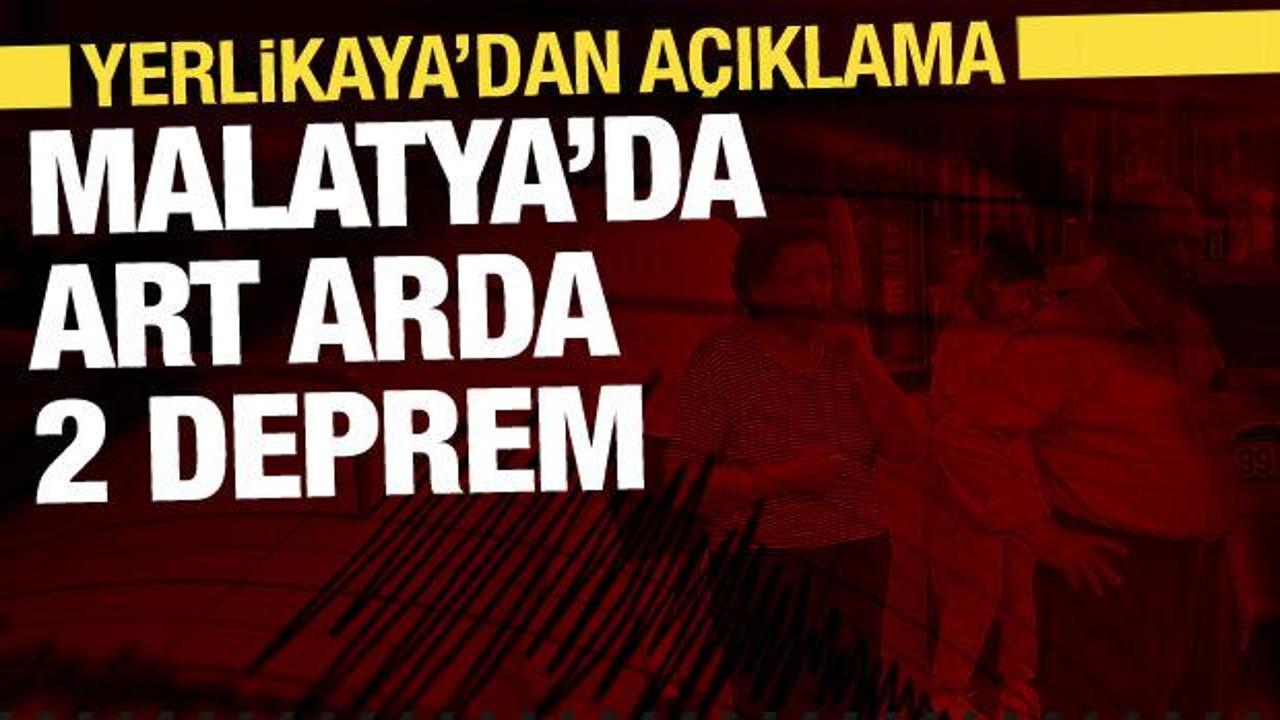 Malatya'da art arda iki deprem