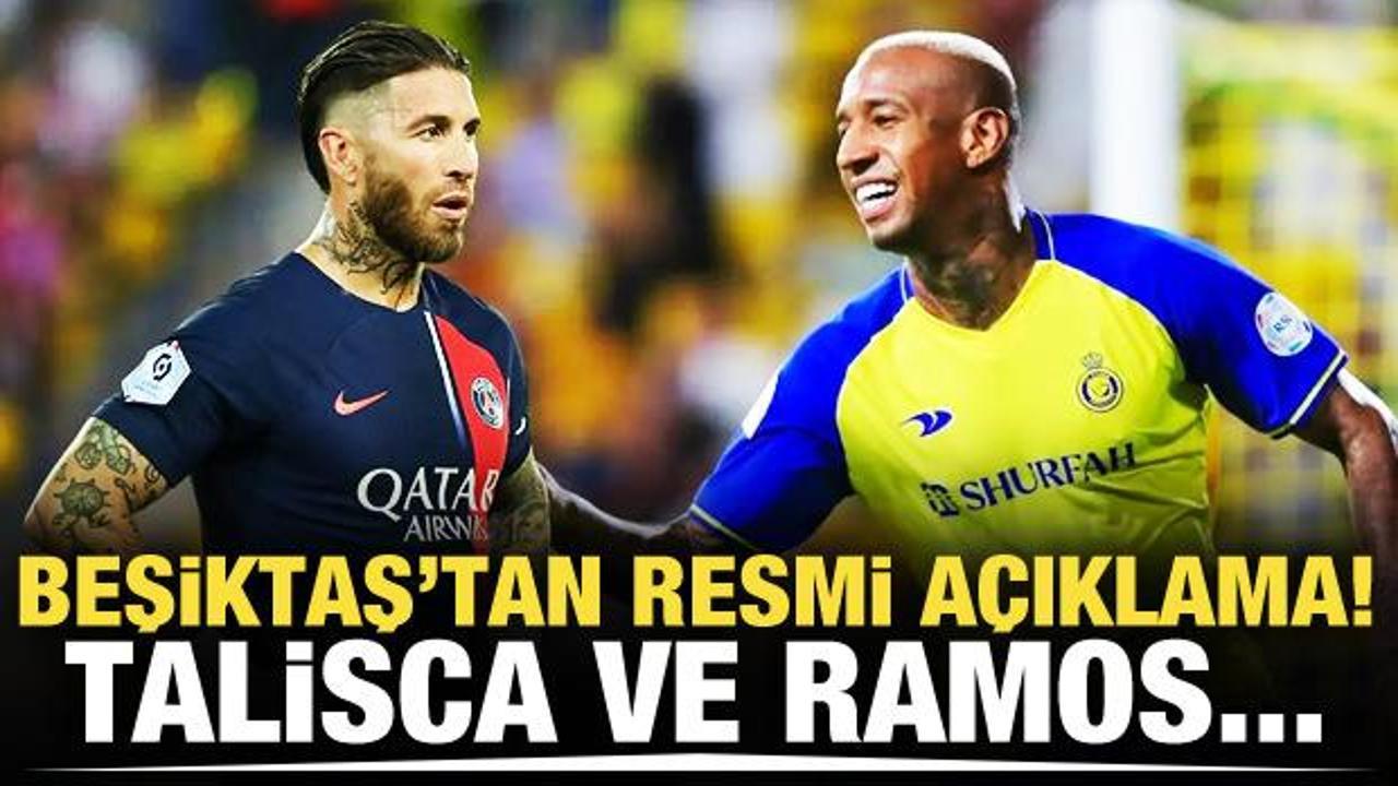 Beşiktaş'tan Talisca ve Sergio Ramos açıklaması!