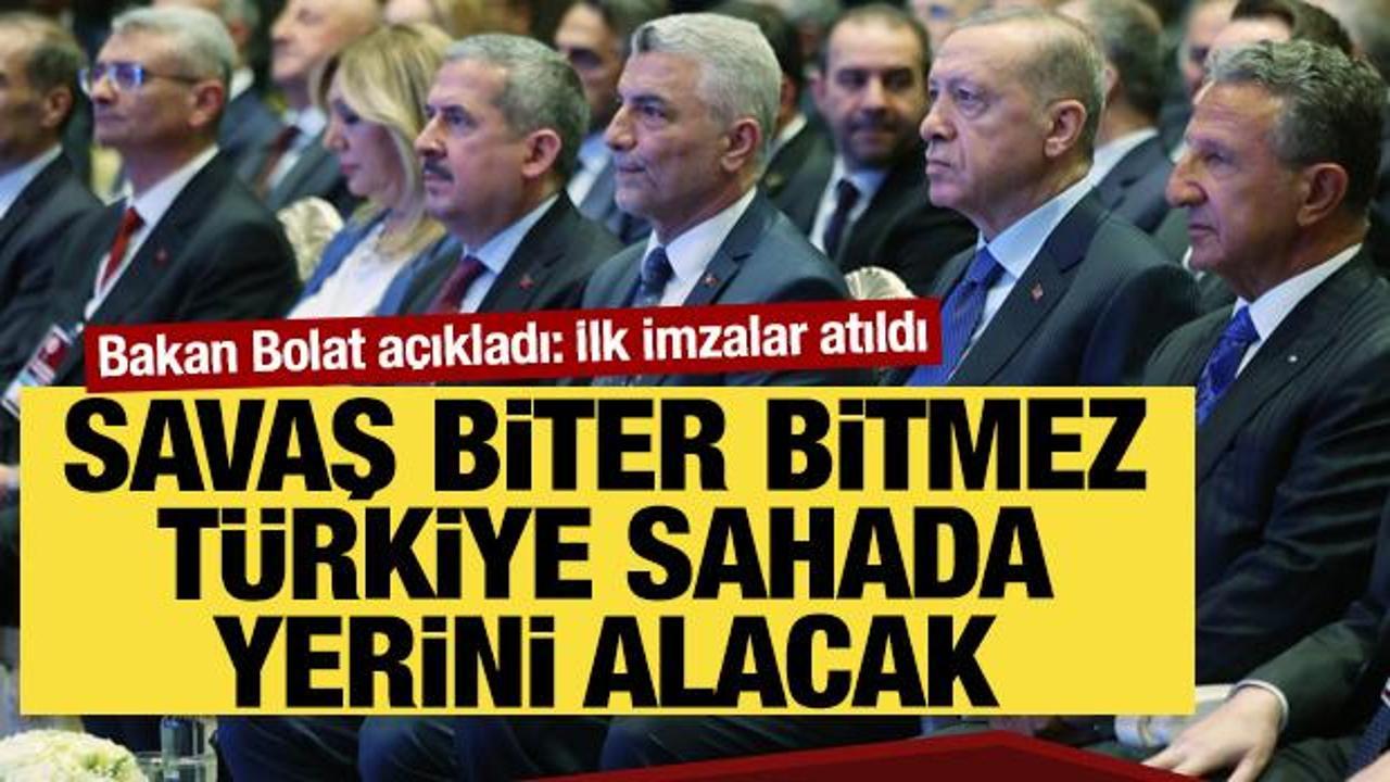 Savaş biter bitmez T&uuml;rkiye sahada yerini alacak: İlk anlaşma imzalandı