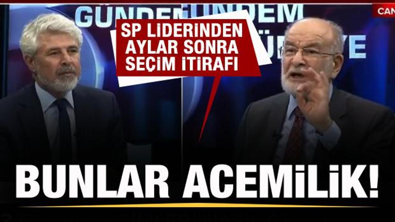 Temel Karamollaoğlu'ndan aylar sonra se&ccedil;im itiraf: Bunlar acemilik...