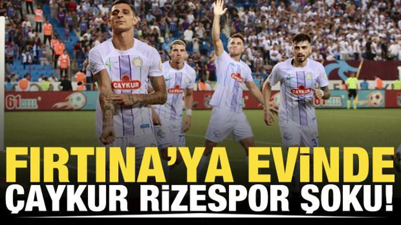 Trabzonspor'a evinde Çaykur Rizespor şoku!