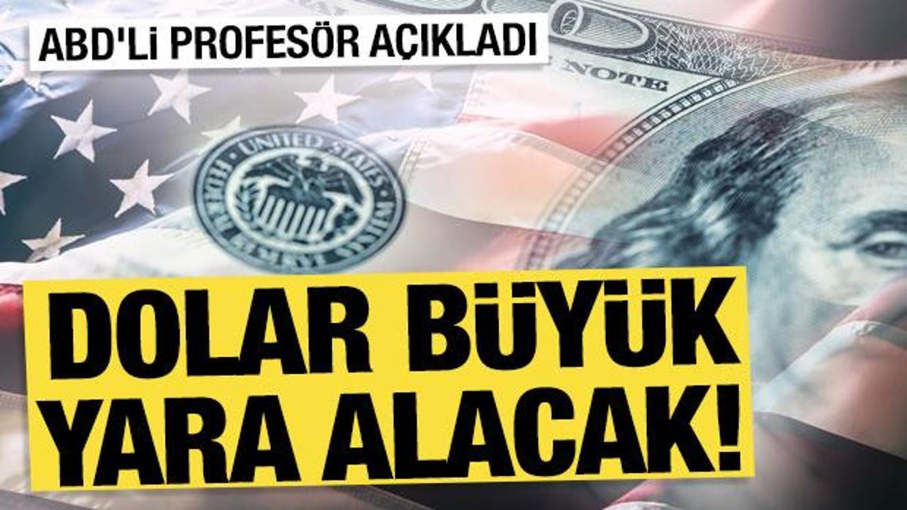 ABD'li profes&ouml;r a&ccedil;ıkladı: Dolar b&uuml;y&uuml;k yara alacak