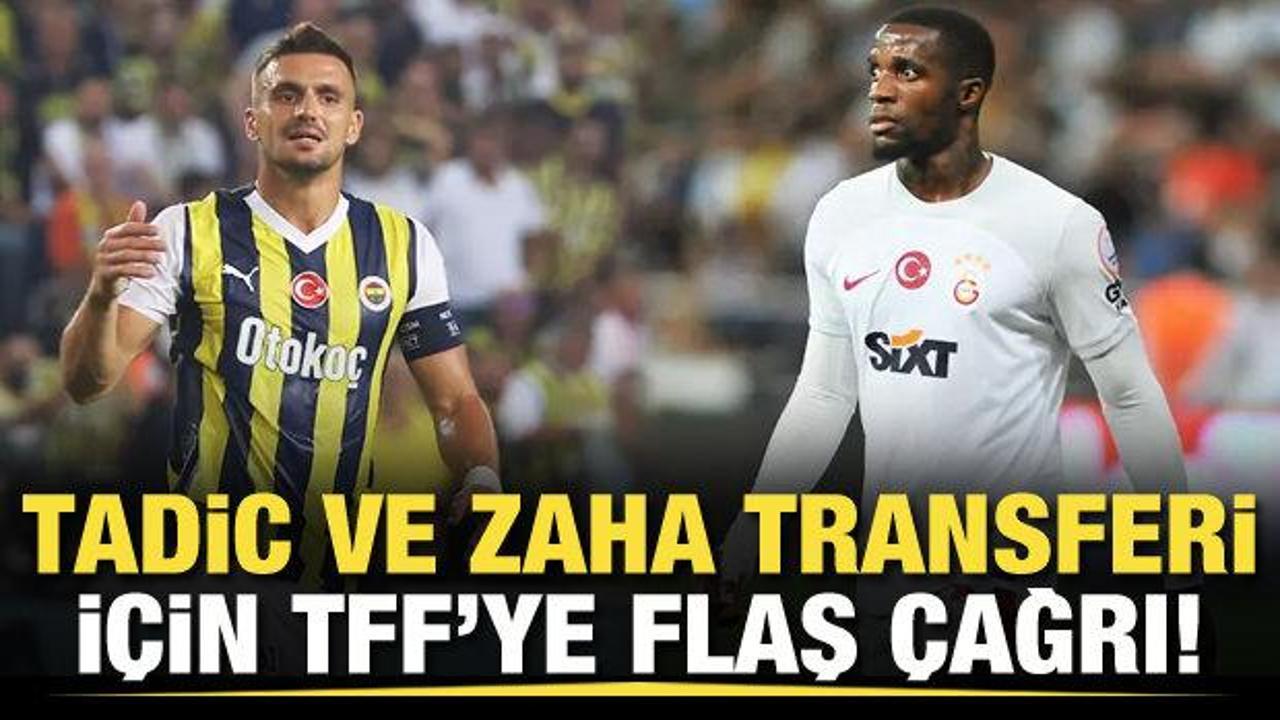 Ahmet Nur Çebi'den, Tadic ve Zaha'nın transferi için TFF'ye flaş çağrı