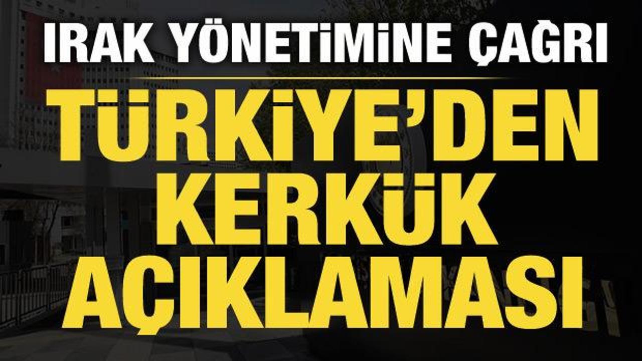 Bakan Fidan'dan Kerk&uuml;k a&ccedil;ıklaması