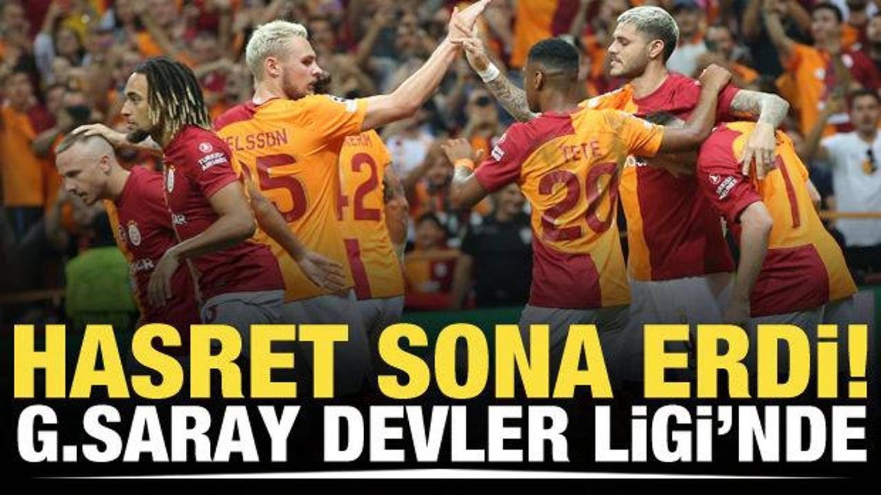 Hasret sona erdi! Galatasaray, Şampiyonlar Ligi'nde