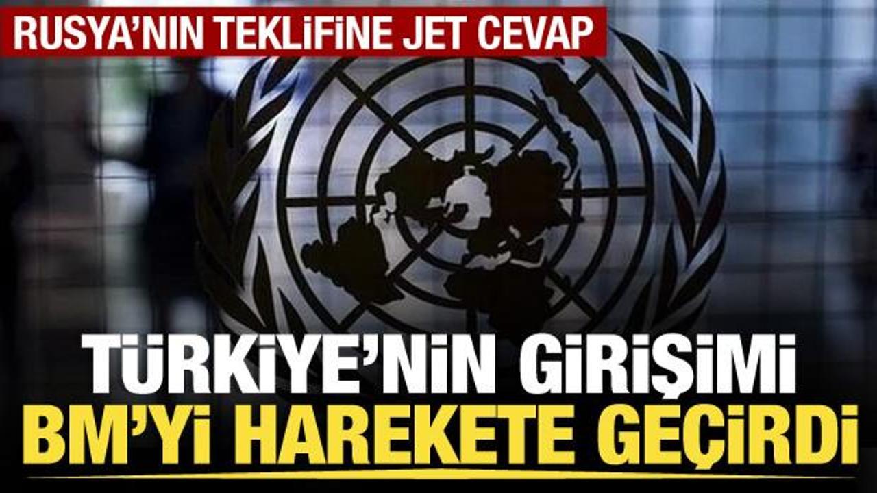 Türkiye'nin girişimi BM'yi harekete geçirdi... Lavrov'un teklifine jet cevap