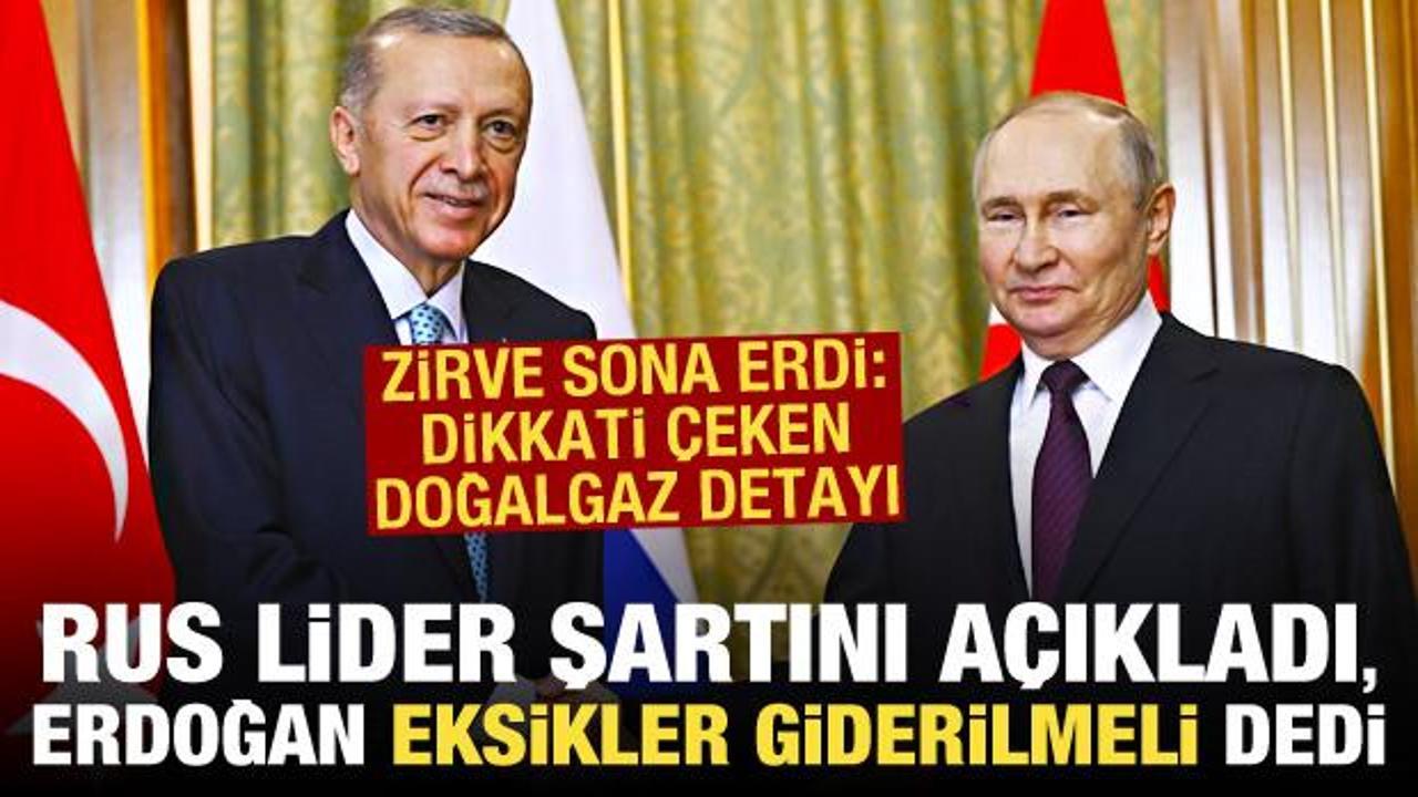 Erdoğan-Putin görüşmesi sona erdi: Rus lider şartını açıkladı