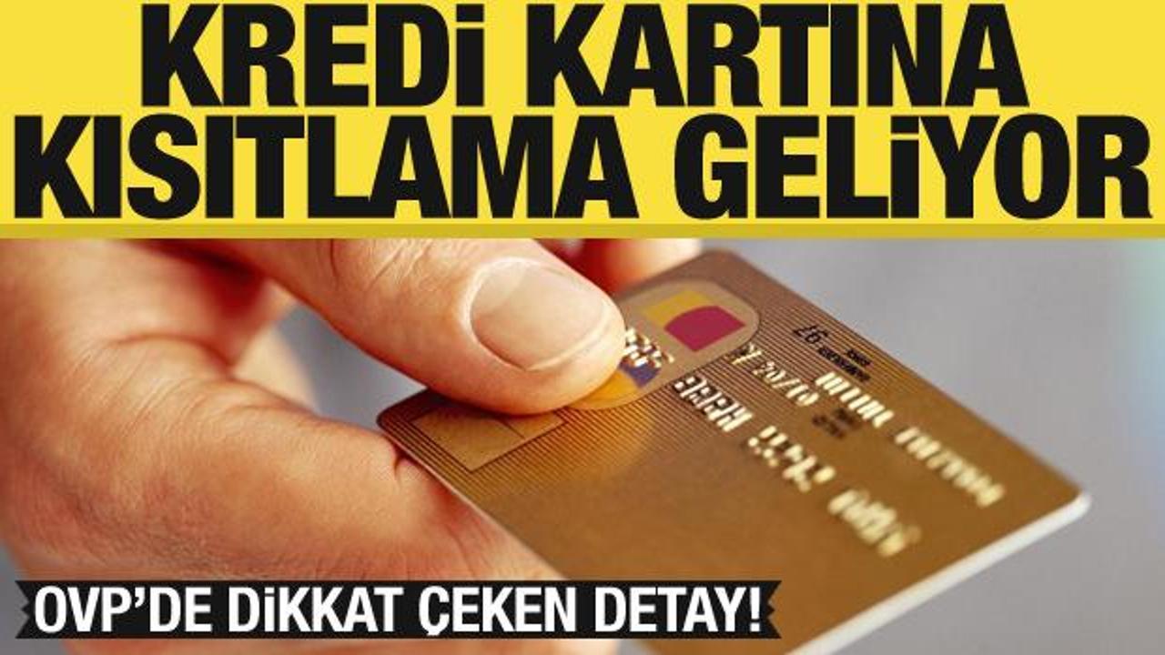 Kredi kartıyla t&uuml;ketime kısıtlama