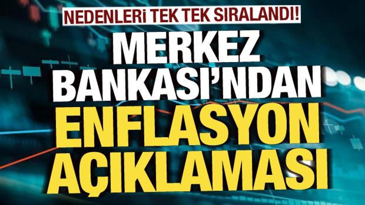 Merkez Bankası'ndan enflasyon a&ccedil;ıklaması