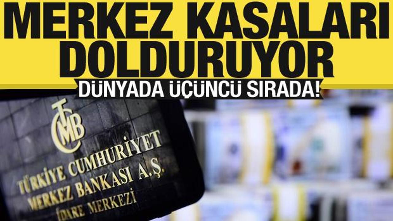 Merkez Bankası kasaları doluyor! Dünyada 3. sırada yer aldı