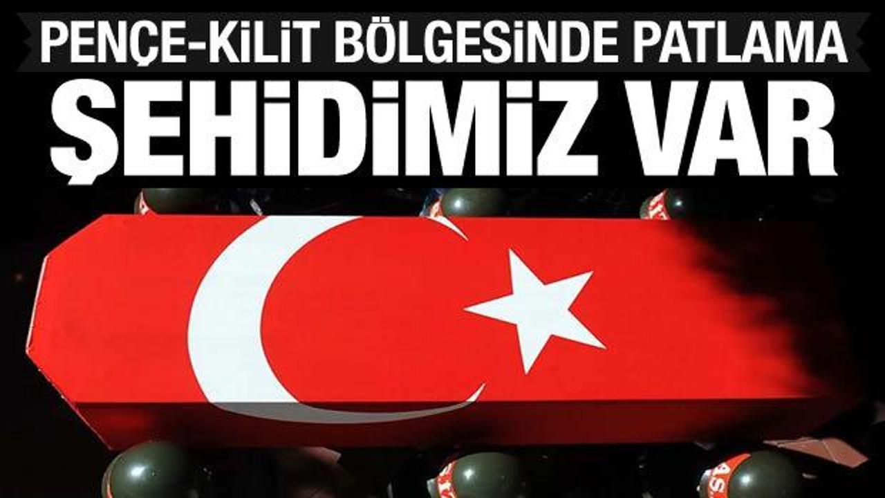 Pen&ccedil;e-Kilit b&ouml;lgesinde patlama: Bir askerimiz şehit oldu