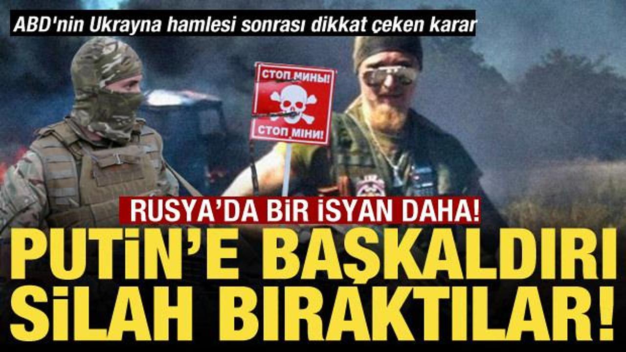 Rusya'da bir isyan daha: Silah bıraktılar!
