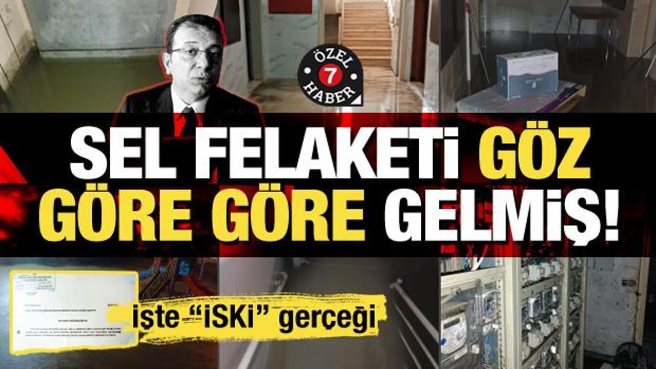 Sel felaketinden İSKİ'nin duyarsızlığı &ccedil;ıktı... Şikayeti g&ouml;z ardı ettiler, sel bastı!