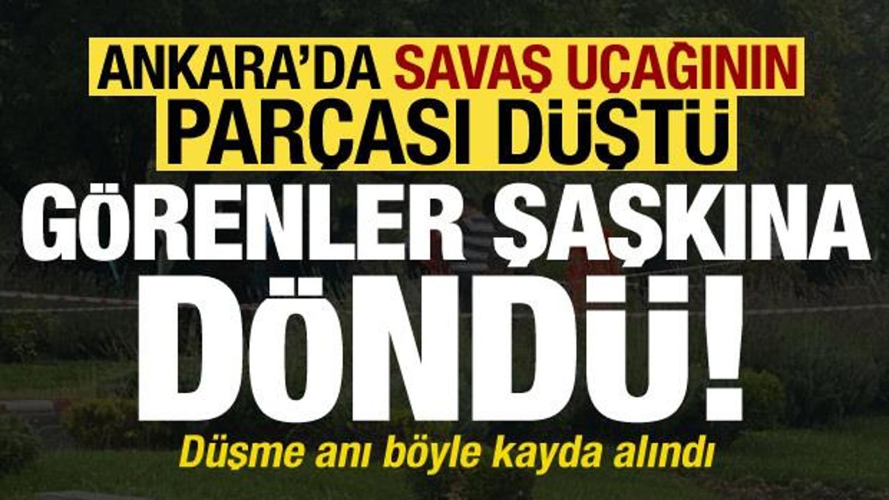 Son dakika: Savaş uçağının parçası otoparka düştü! MSB'den açıklama...