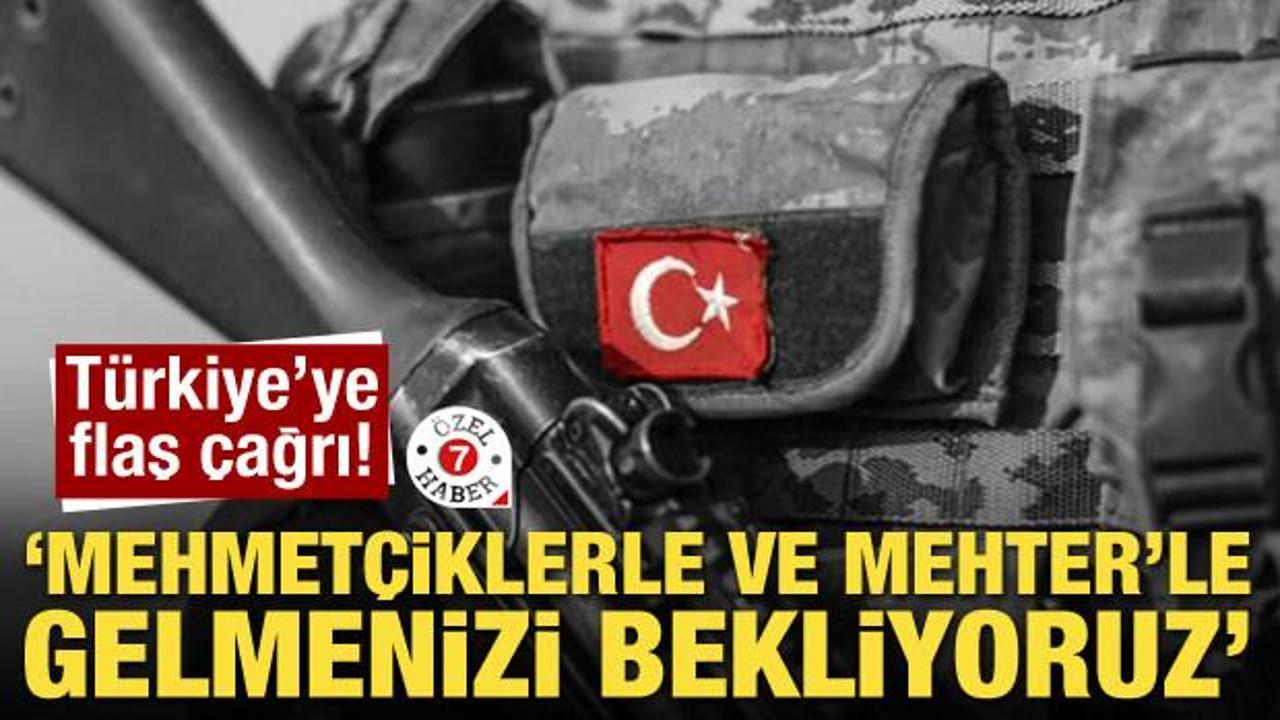 T&uuml;rkiye'ye flaş &ccedil;ağrı: Mehmet&ccedil;iklerle ve Mehter'le gelmenizi bekliyoruz