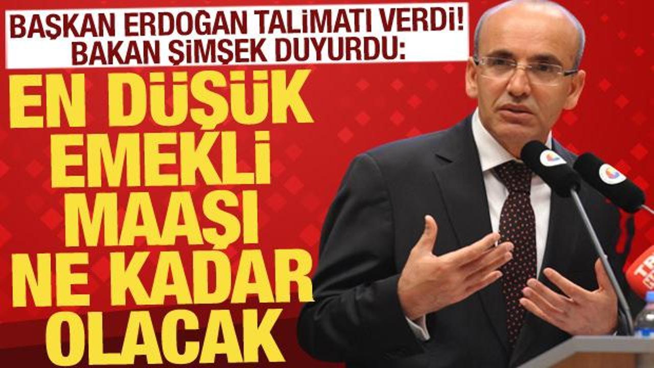 Bakan Şimşek'ten emekli maaşı açıklaması!
