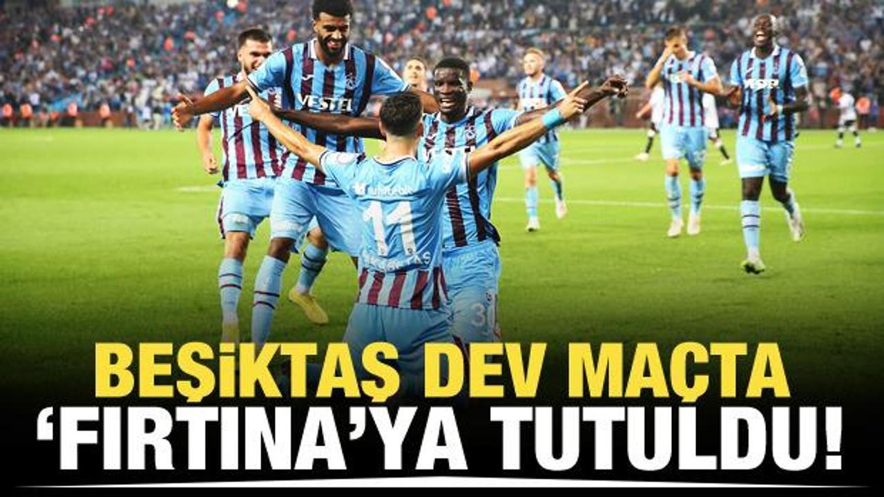 Beşiktaş dev ma&ccedil;ta 'Fırtına'ya tutuldu!